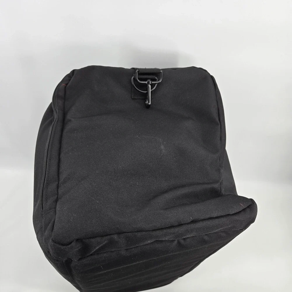 Hawx Black 20in Duffle Bag Adjustable Straps Polyester‎ Travel Gym Weekender